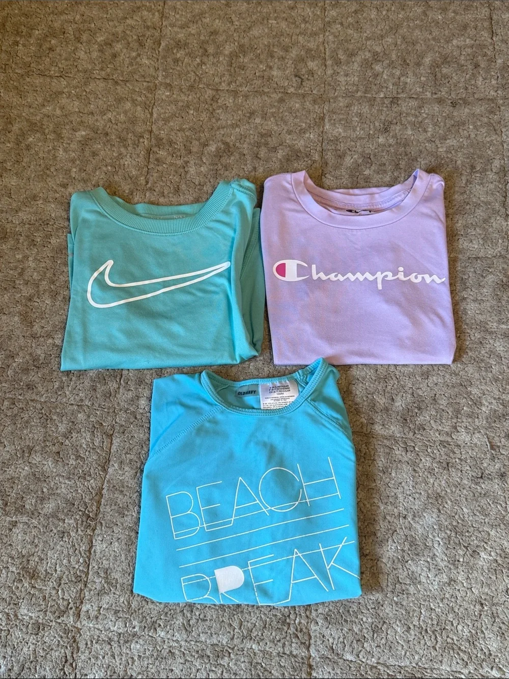 Girls 6/6X athletic shirts (3 count)